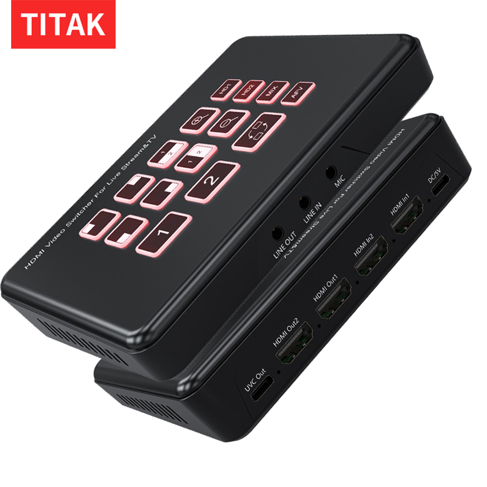 Usb C To Hdmi - 2채널 HDMI 라이브 스트리밍 비디오 믹서