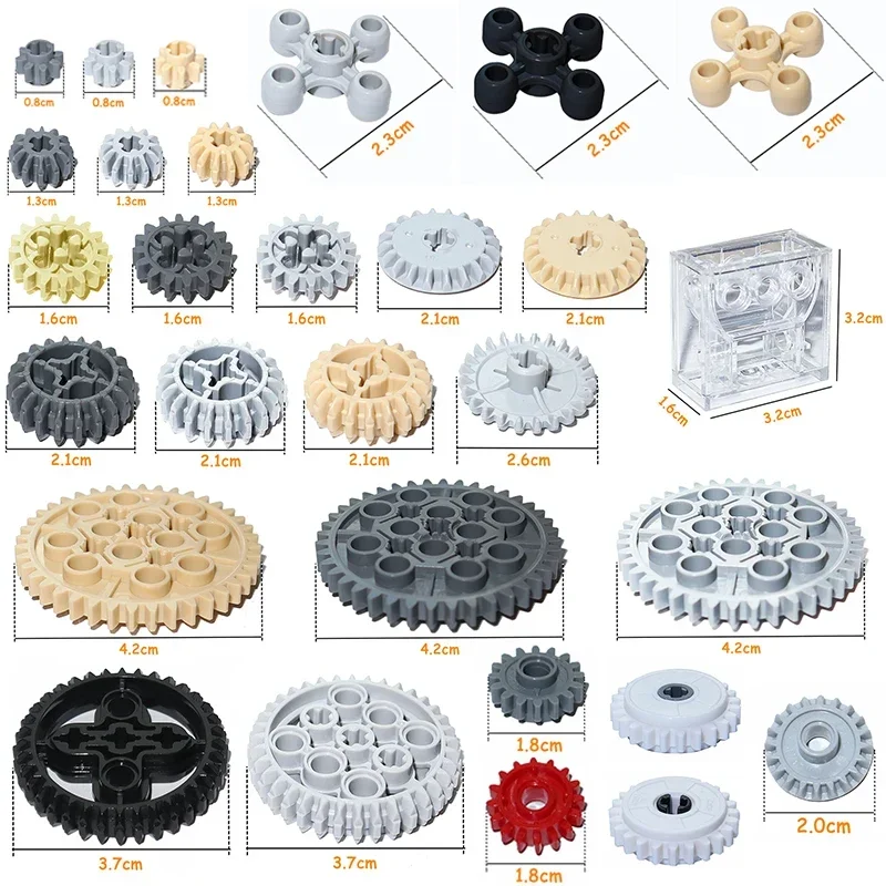 Tech Gear Accessories - MOC 빌딩 블록 기술 부품 기어