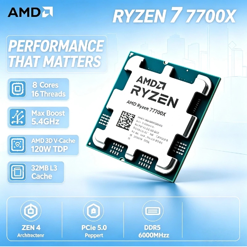 Amd Cpu Ryzen 7 - AMD Ryzen 7 7700X 5NM 고성능