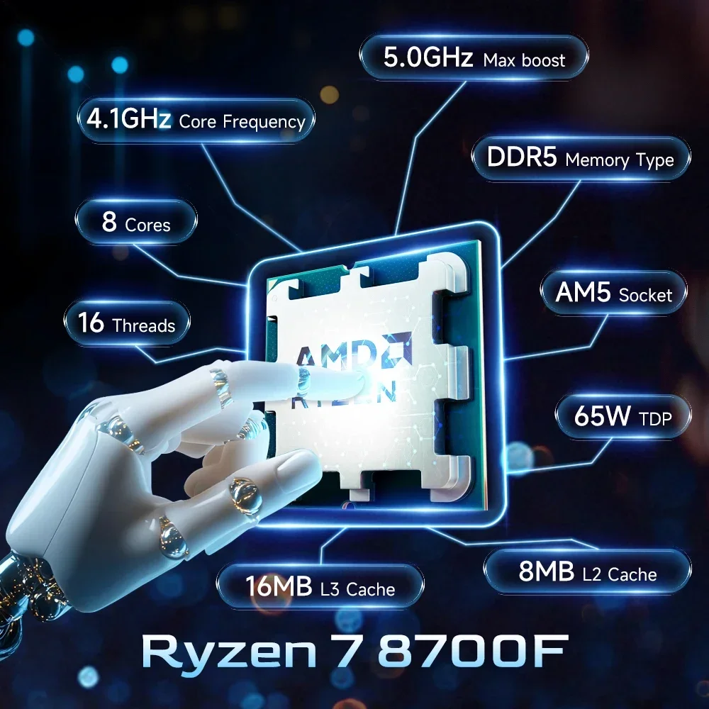 AMD 라이젠 7 8700F 새 CPU R7 8700F - Amd Cpu Ryzen 7 리뷰 및 가격