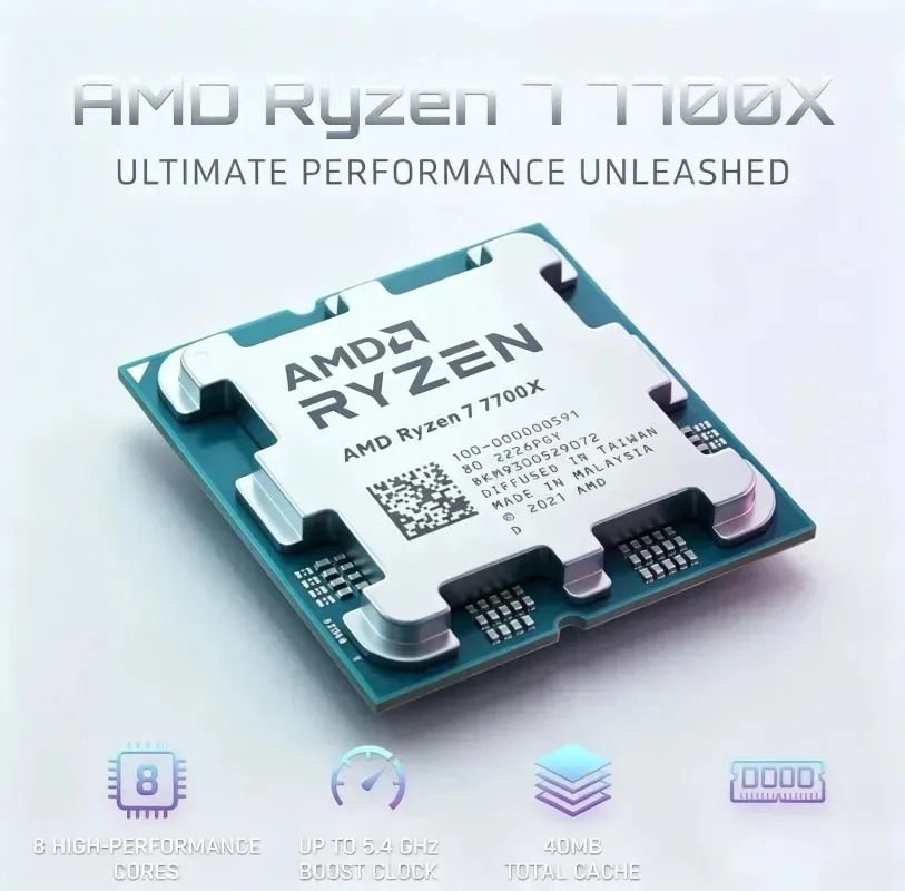 AMD Ryzen 7 7700X CPU 새 제품 100 - Amd Cpu Ryzen 7 리뷰 및 가격