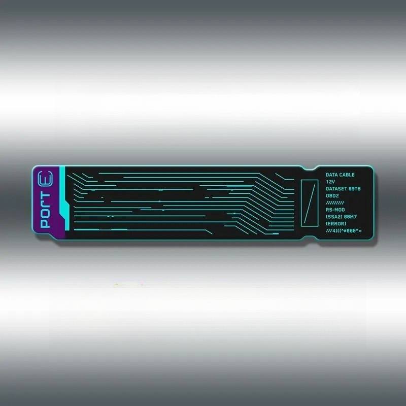 1PC 사이버펑크 테크 라벨 그래픽 스티커, 자동차 노 - Tech Gear Accessories 리뷰 및 가격