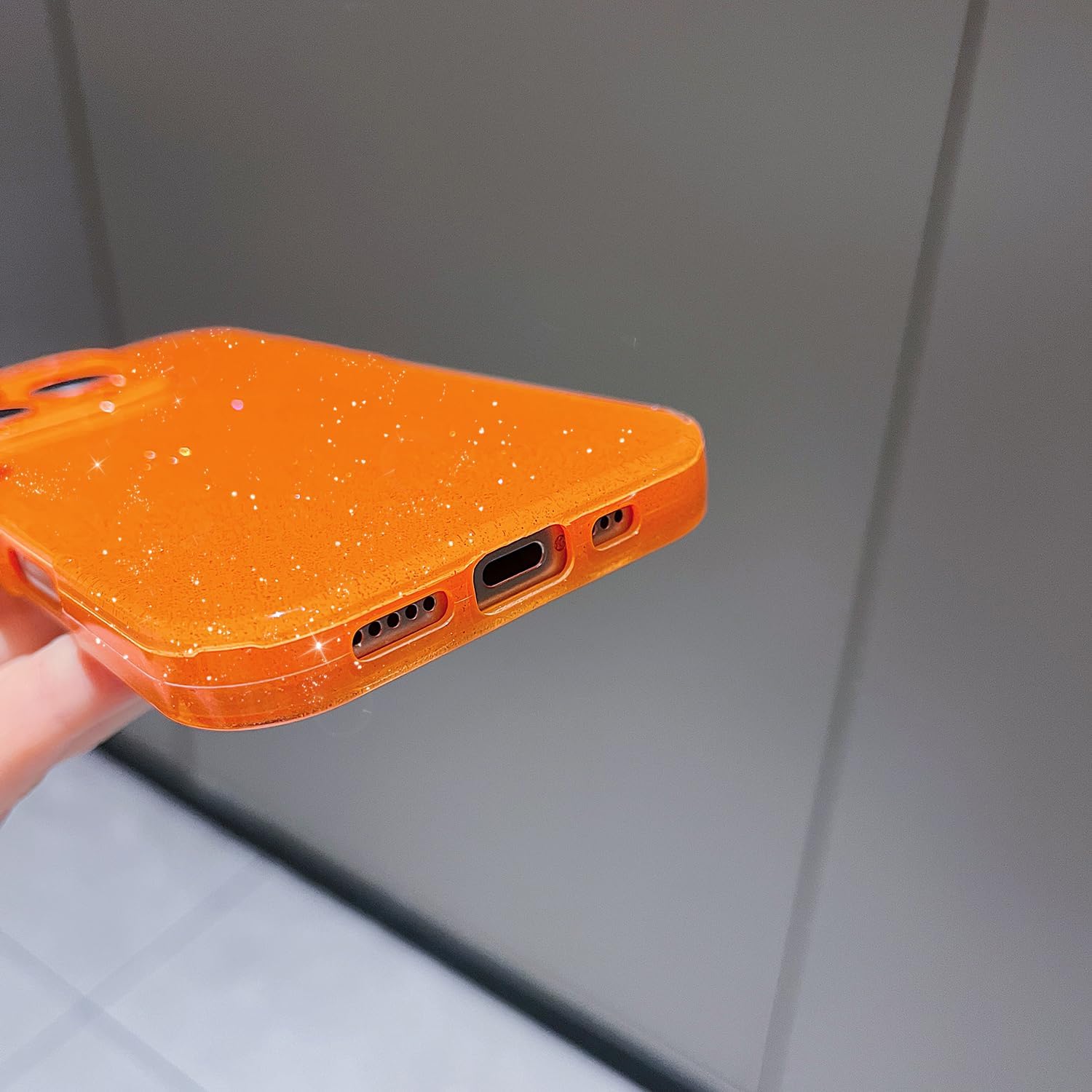 Desert Orange 여성용 귀여운 글리터 케이스, - Tech Accessories Iphone 리뷰 및 가격