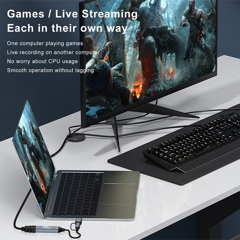 2 in 1 USB 3.0 비디오 캡처 카드 4K HD - Usb C To Hdmi 리뷰 및 가격