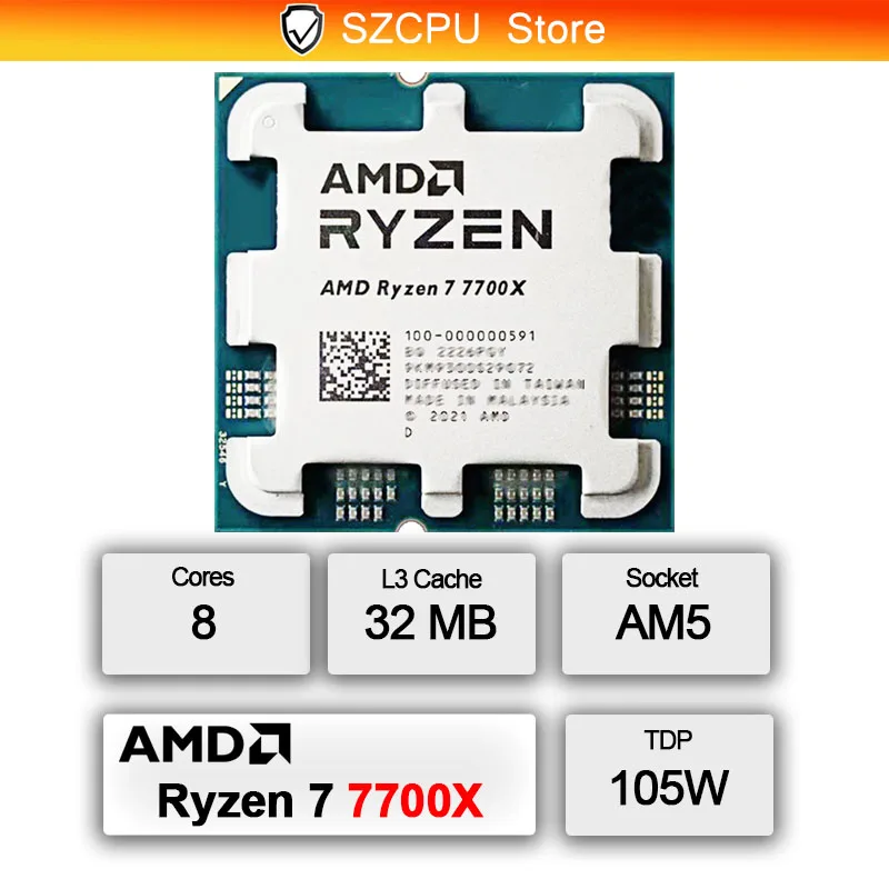 AMD Ryzen 7 7700X 5NM 고성능 게이밍  - Amd Cpu Ryzen 7 리뷰 및 가격
