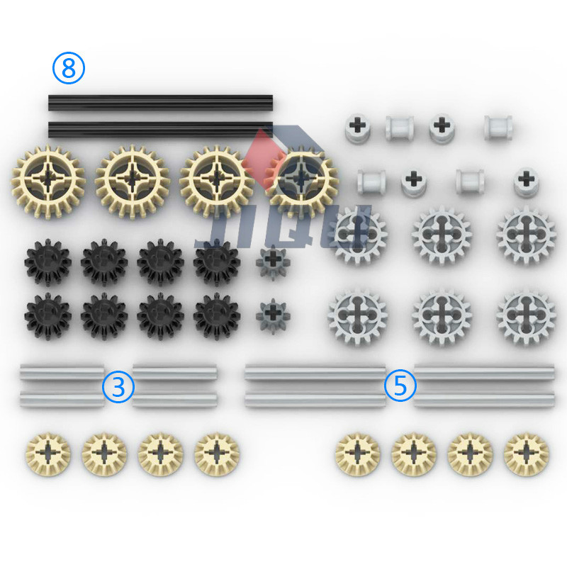 MOC 기술 벽돌 액세서리 대량 기어 크로스 액슬 핀  - Tech Gear Accessories 리뷰 및 가격