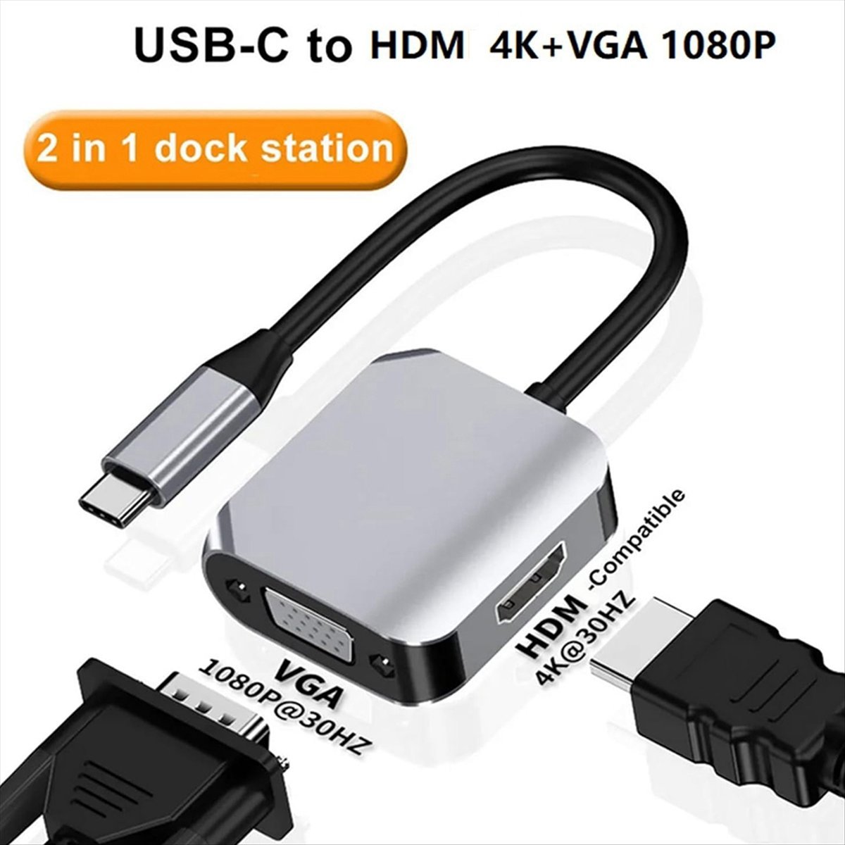 *A14E USB C 도킹 스테이션, 노트북 스마트폰용 - Usb C To Hdmi 리뷰 및 가격