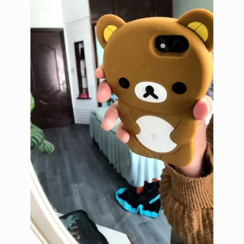 3D 리락쿠마 스테레오 실리콘 충격 방지 폰 케이스 아 - Tech Accessories Iphone 리뷰 및 가격
