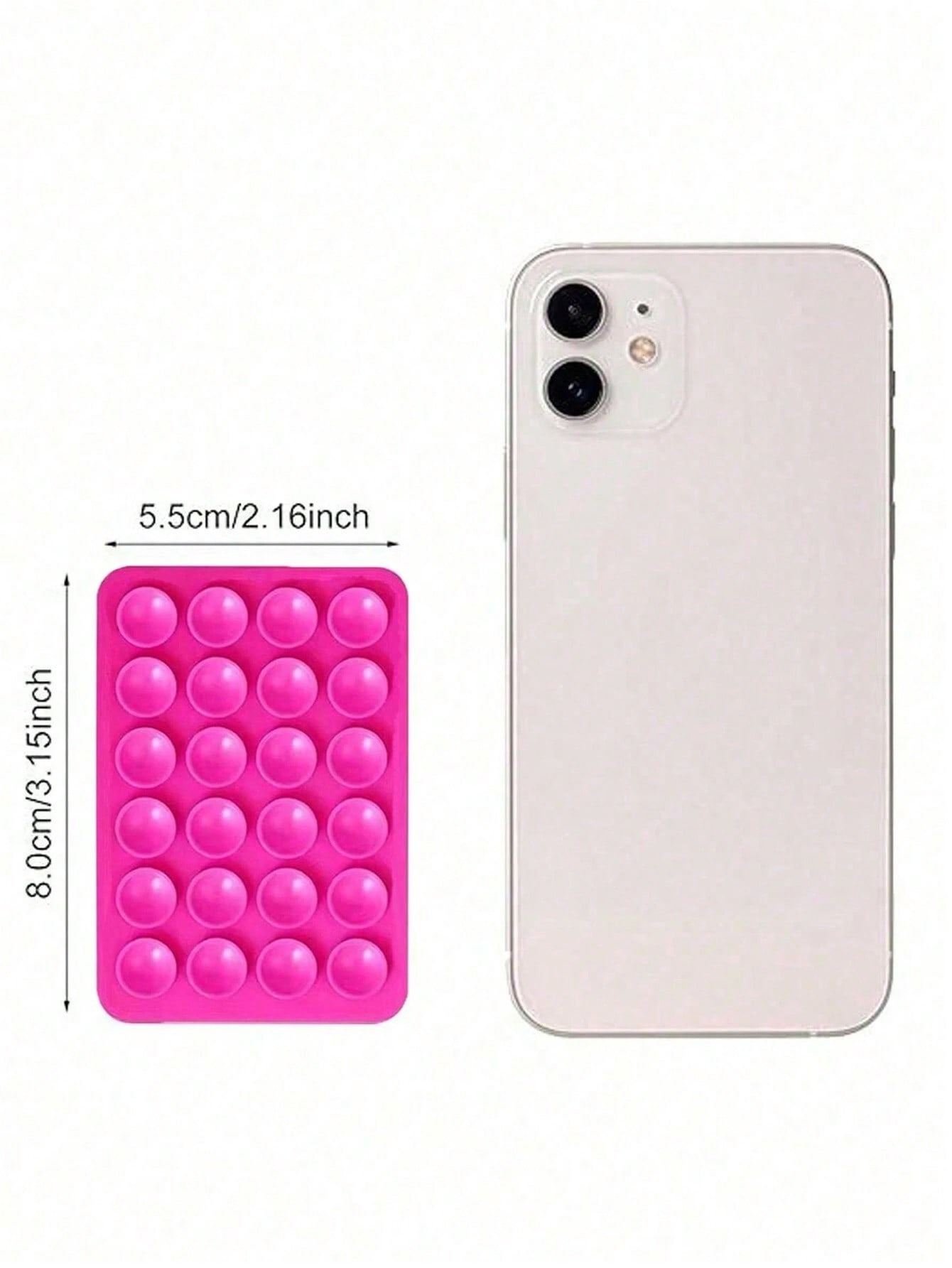 실리콘 흡착식 사각형 휴대폰 케이스 접착식 미끄럼 방지 - Tech Accessories Iphone 리뷰 및 가격